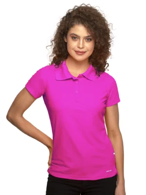 Playera Tipo Polo - Dama - Manga corta - Colores neón